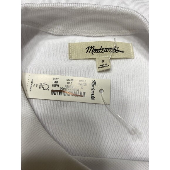 Madewell Garment-Dyed Oversized Pocket Tee Weighty Cotton  NWT Size S Small - Picture 3 of 10